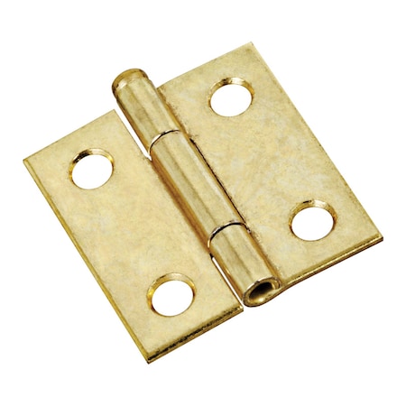 National Hardware National Hardware 1-1/2 in. L Brass-Plated Door Hinge 2 pk N141-754
